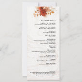 Rustiek verbrand Sinaasappel terracotta bruiloft p (Achterkant)