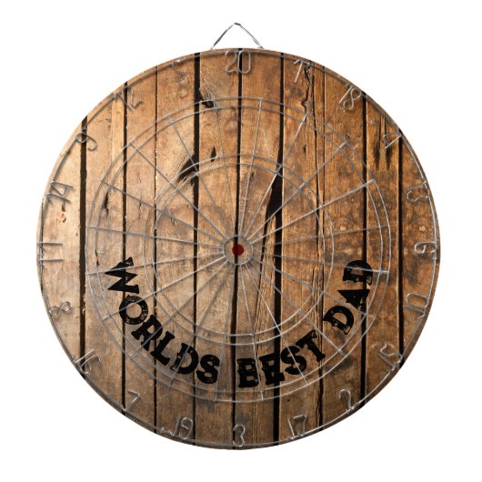 Rustiek verdrietig donker buitenshuis Schuur Houte Dartbord (Voorkant)