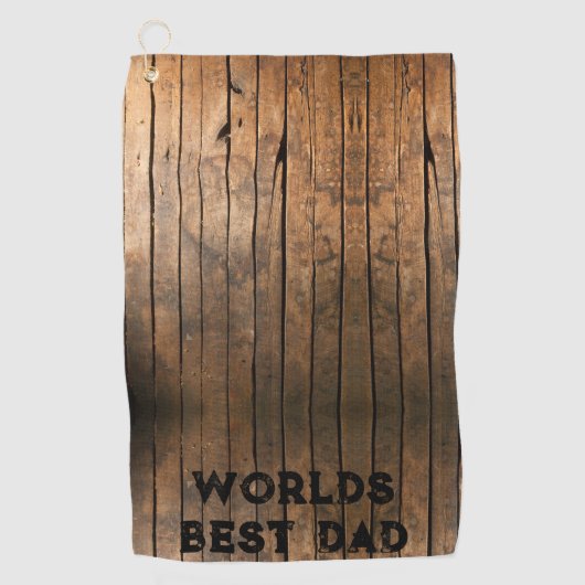 Rustiek verdrietig donker buitenshuis Schuur Houte Golfhanddoek (Voorkant)