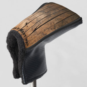 Rustiek verdrietig donker buitenshuis Schuur Houte Golfheadcover