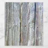 Rustiek verdrietig schuurhout wijn etiket (Enkel label)