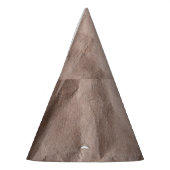 Rustiek verfrommeld papier: textuur feesthoedjes (Links)