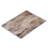 Rustiek verfrommeld papier: textuur notitieboek (Linkerzijde)