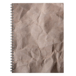 Rustiek verfrommeld papier: textuur notitieboek