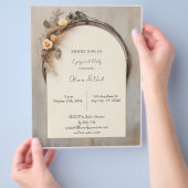 Rustiek Verloving Invitation Flyer (Hand)