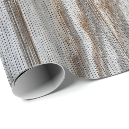 rustiek verweerd houten ontwerp cadeaupapier (Rol Hoek)