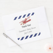 Rustiek vliegtuig dank u Stickers (Envelop)
