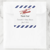 Rustiek vliegtuig dank u Stickers (Tas)