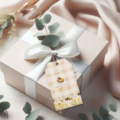 Rustiek vond ze haar honingbruid cadeaulabel