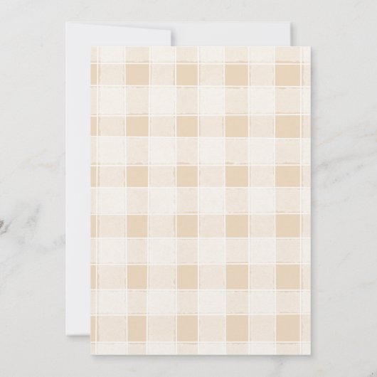 Rustiek vond ze haar honingbruid kaart (Achterkant)