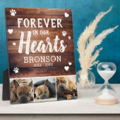 Rustiek Voor Altijd In Onze Hartendierencollage Fotoplaat (Zijkant)