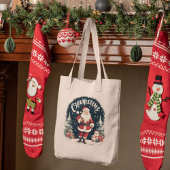 Rustiek Vrolijk Kerstfeest & Kerstman Oorzaak Tote Bag