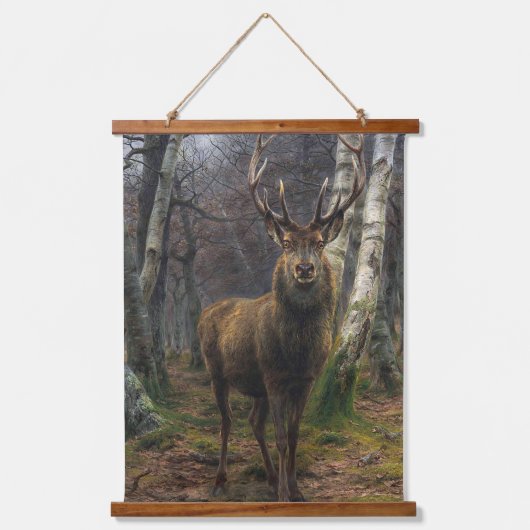 Rustiek wandtapijt, eland hangend wandkleed (Voorkant)