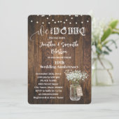 Rustiek We doen nog steeds BBQ Wedding Jubileum Kaart (Staand voorkant)