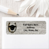 Rustiek Western Afstuderen retouradres Etiket (Insitu)