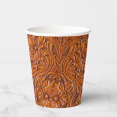 Rustiek western land cowboy bruiloft gunst papieren bekers (Voorkant)