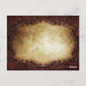 Rustiek western land Zonnebloem bruiloft Dank u Briefkaart (Achterkant)