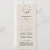 Rustiek Western Ranch bruiloft programma (Achterkant)