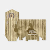 Rustiek wild west cowboy land bruiloft bedankdoosjes (Uitgevouwen)