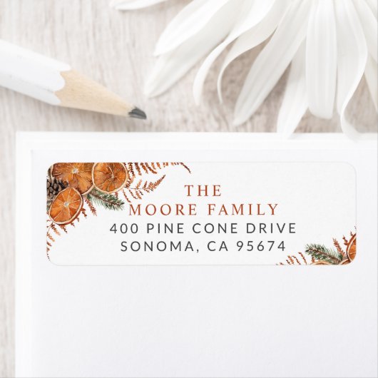 Rustiek Winter Vakantie Feest Etiket (Insitu)