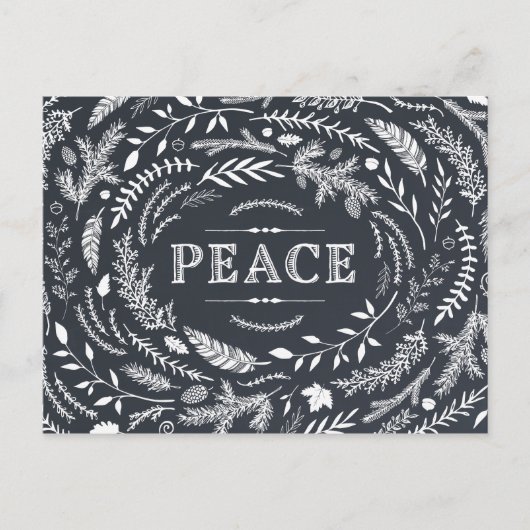 Rustiek wintervakantie Briefkaart (Voorkant)