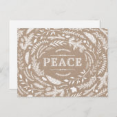 Rustiek wintervakantie Briefkaart (Voorkant / Achterkant)