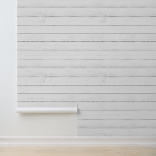 Rustiek Wit Hout Herhaal Waterverf Behang