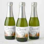 Rustiek Woodland Autumn Forest Vrijgezellenfeest Sparkling Wijnetiket (Flessen)