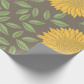 Rustiek Zonnebloem Bloom Wrapping Paper Cadeaupapier (Hoek)