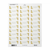Rustiek Zonnebloem Delight Retouradres Label (Full Sheet)