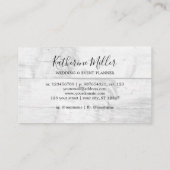 Rustiek Zonnebloem Eucalyptus hout Visitekaartje (Achterkant)