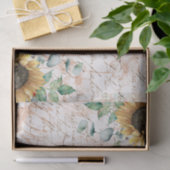 Rustiek Zonnebloemboeket  Letter Decoupage Tissuepapier (Geschenk)