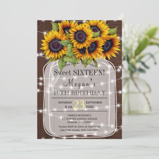 rustiek | Zonnebloemen licht metselaar pot zoet ze Kaart (Staand voorkant)