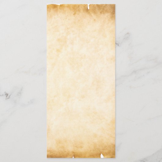 rustiek zwart bloeiend perkament plat menu (Achterkant)