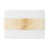  rustiek zwart bloeiend perkament uitnodigingen wikkel (Achterkant Voorbeeld)