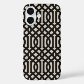 Rustiek zwart Trellis Case-Mate iPhone Case (Achterkant)