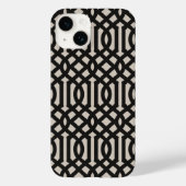 Rustiek zwart Trellis Case-Mate iPhone Case (Achterkant)