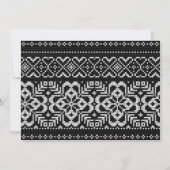 Rustiek Zwart & Wit 1 Foto Kerst Kaart (Achterkant)