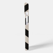 Rustiek Zwart X Chevron Case-Mate iPhone Case (Achterkant / Links)