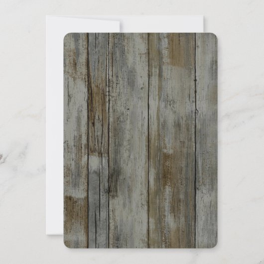 Rustiek Zwarte Woud Bruiloft Kaart (Achterkant)