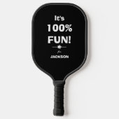 Rustieke 100% LEUKE GIFT Script Naam Classic Cool Pickleball Paddle (Achterkant)