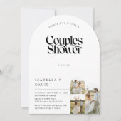 Rustieke 3 Foto Boog Script Budget Koppels Bruispa Kaart (Voorkant)