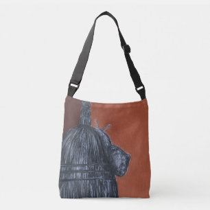Rustieke aangepaste all-over-print crossbody tas