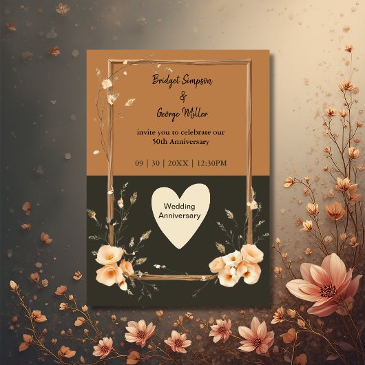 Rustieke Aardse Bloemen Harmonie Huwelijk