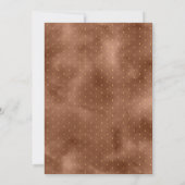 Rustieke Aardse Bloemenboog Goud Boho Huwelijk Save The Date (Achterkant)