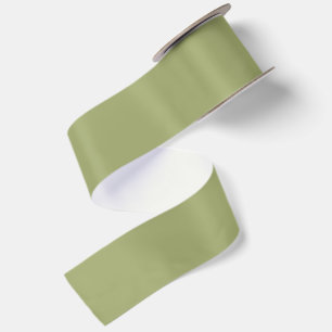 Rustieke aardse mosgroene effen kleur lint