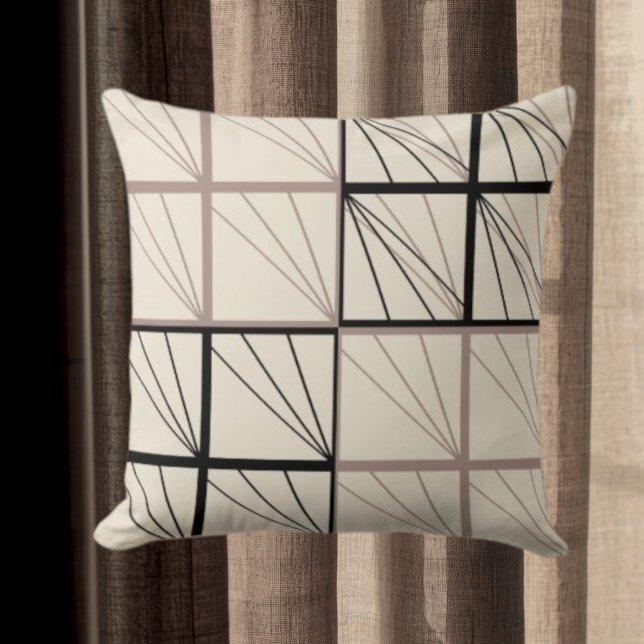 Rustieke aardtonen geometrisch Sierkussen (Creator heeft geüpload)