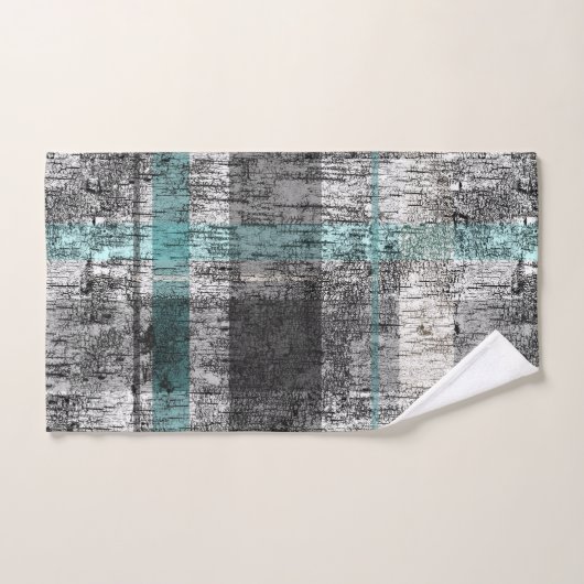 Rustieke Abstracte Berk Plaid Patroon Badhanddoek  Bad Handdoek (Handdoek)