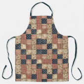 Rustieke Americana Patchwork Stijl Schort (Voorkant)