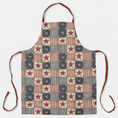 Rustieke Amerikaanse Patchwork Esthetiek Schort (Voorkant)